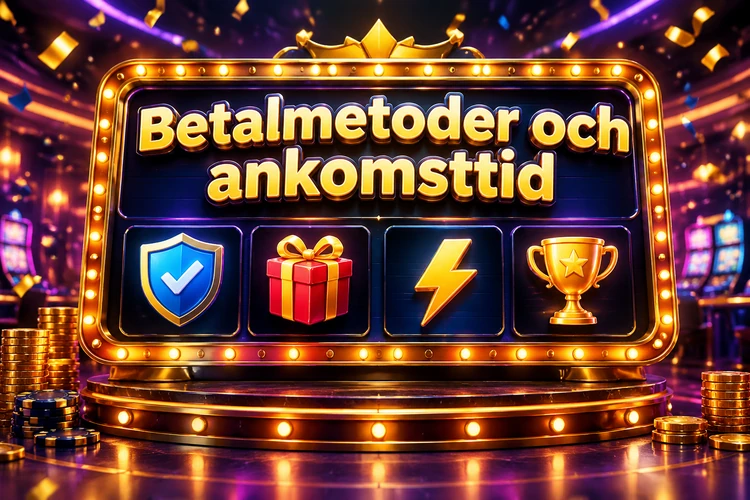 Betalmetoder och ankomsttid